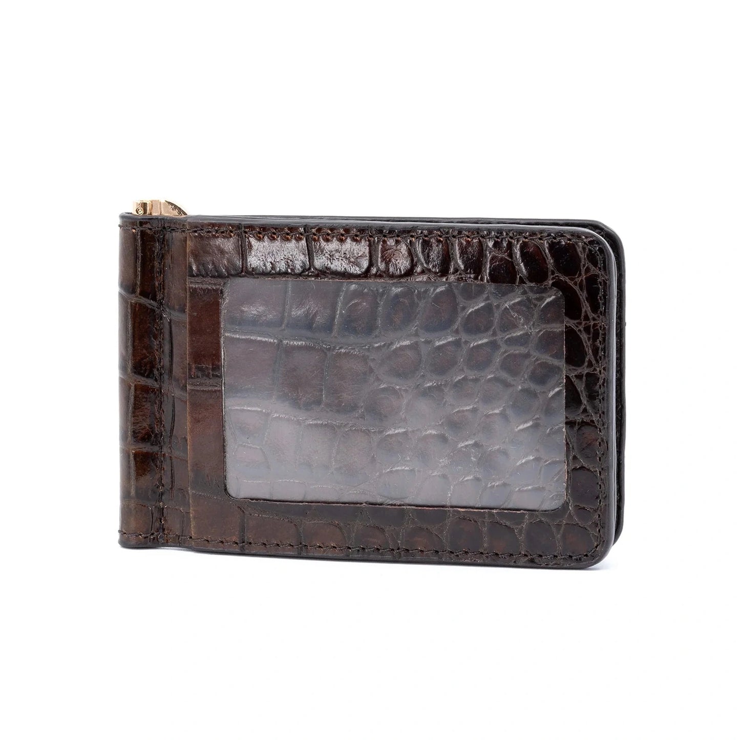 Anthony Hand Finished Alligator Grain Leather Credit Card Money Clip by Martin Dingman