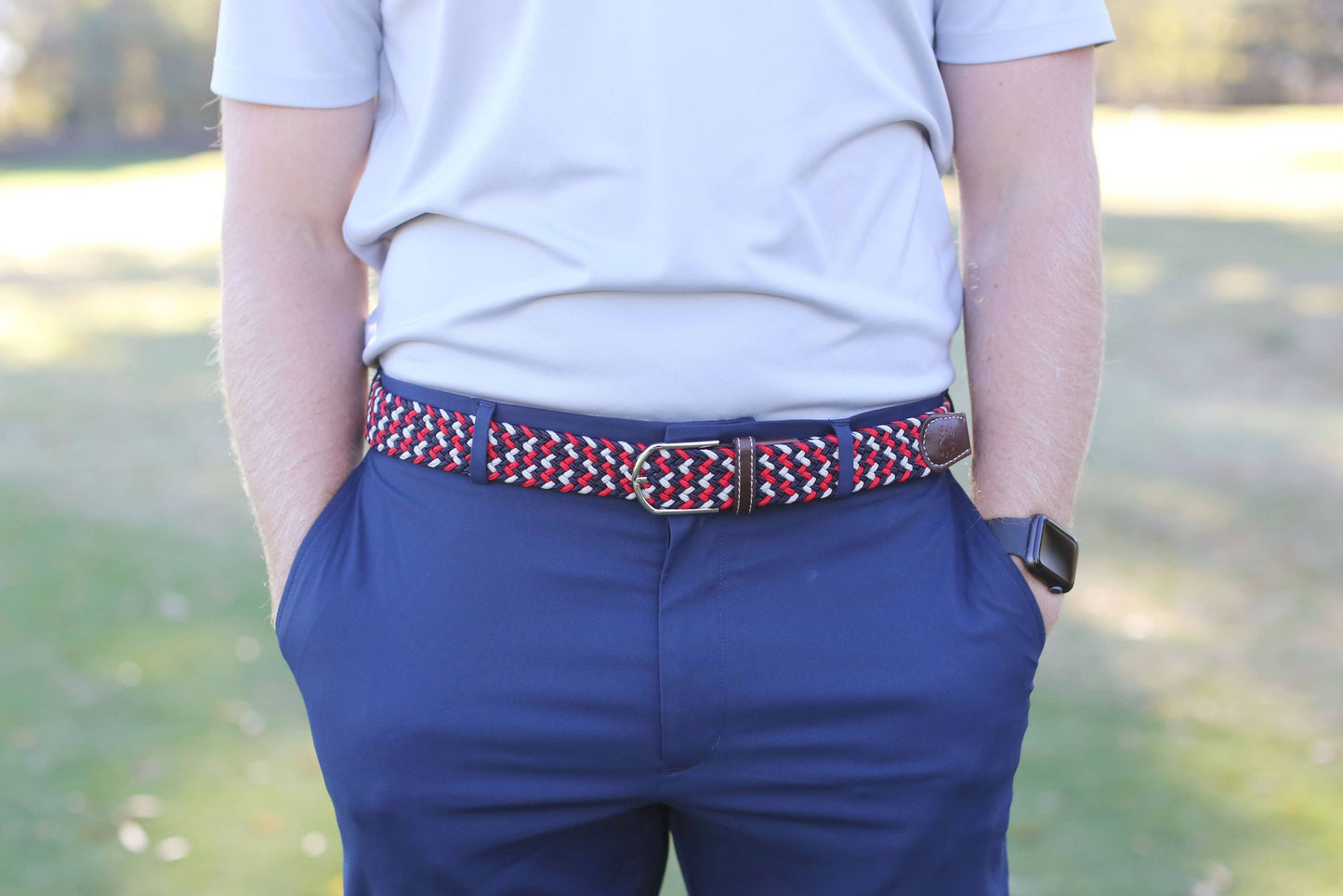 The Oxford Woven Stretch Belt