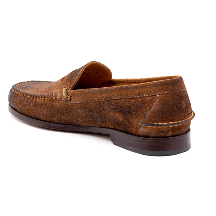 All American Waxed Penny Loafers by Martin Dingman