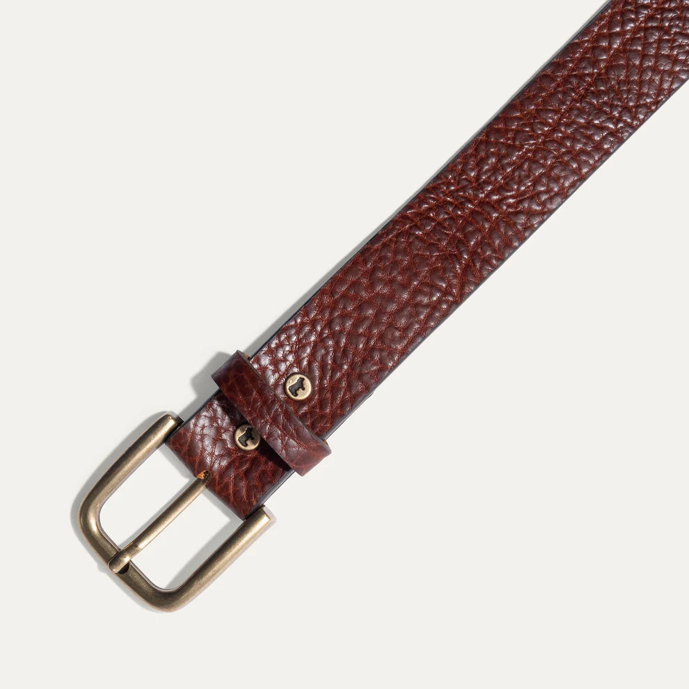 Shrunken American Bison Belt by Will Leather Goods