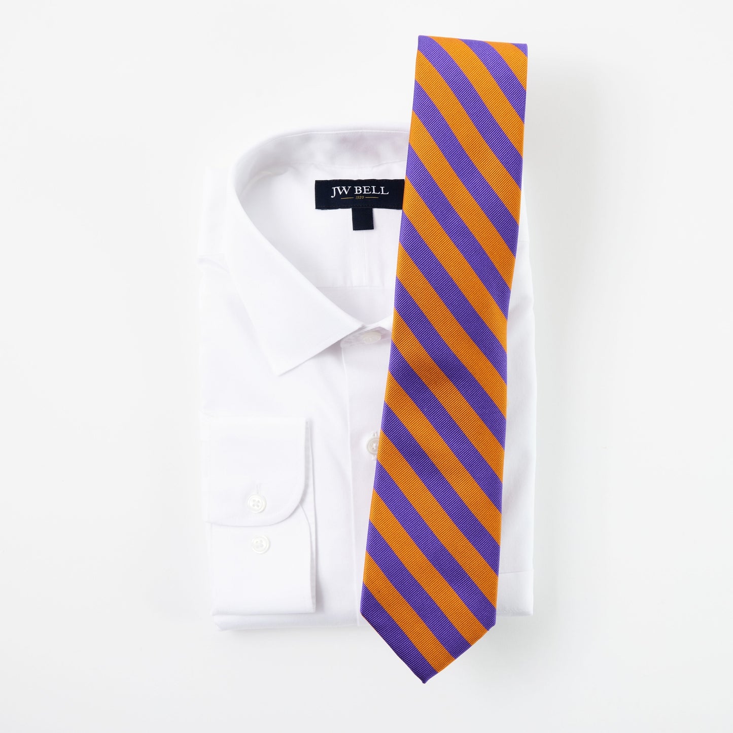 Orange & Purple Stripe Tie