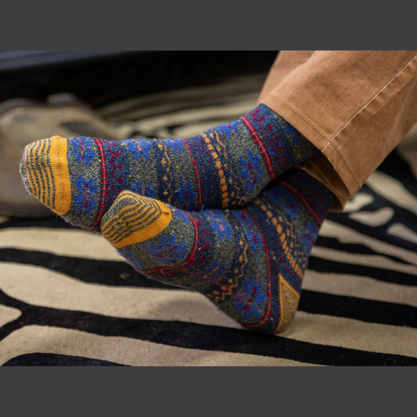 Fairisle Alpaca Socks by Martin Dingman