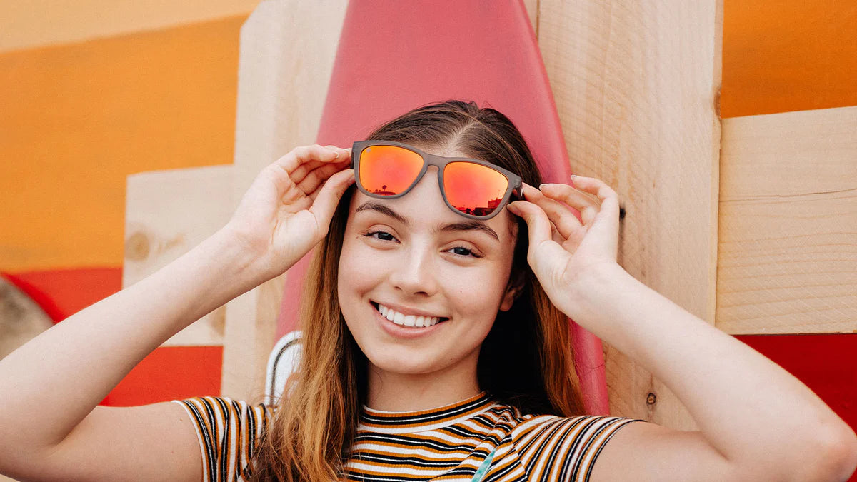 Knockaround Premiums: Frosted Grey/Red Sunset