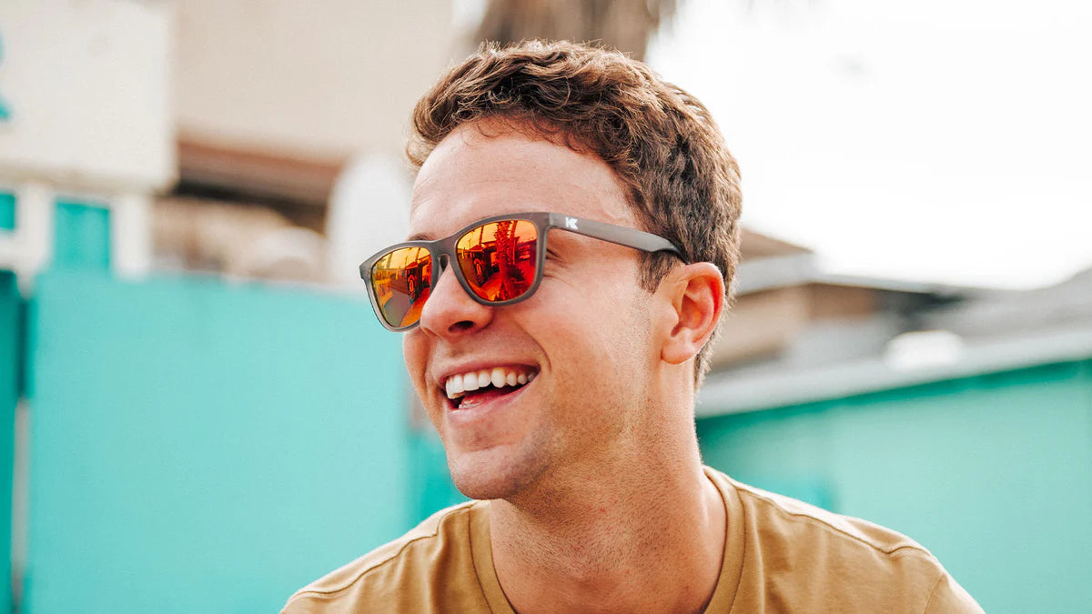 Knockaround Premiums: Frosted Grey/Red Sunset