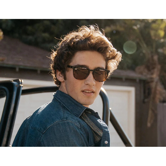 Knockaround Paso Robles: Glossy Black and Tortoise Shell Fade/Amber