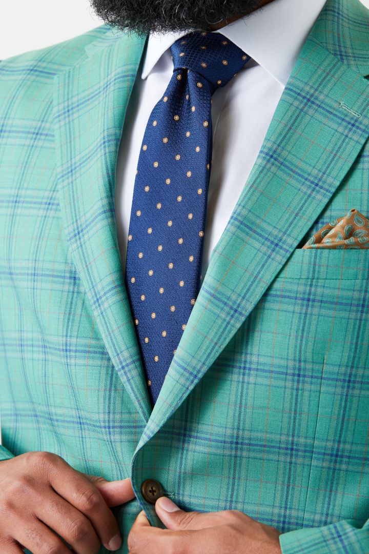Green Plaid Wool Sport Coat
