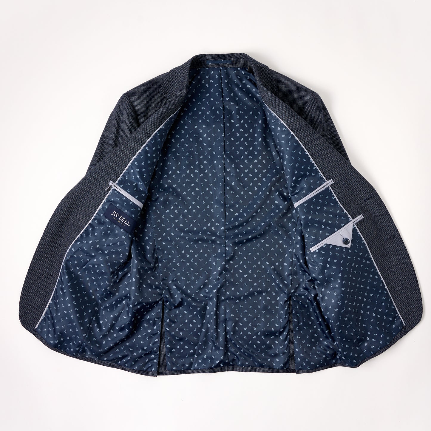 Wool Motion Suit - Blue/Grey Birdseye