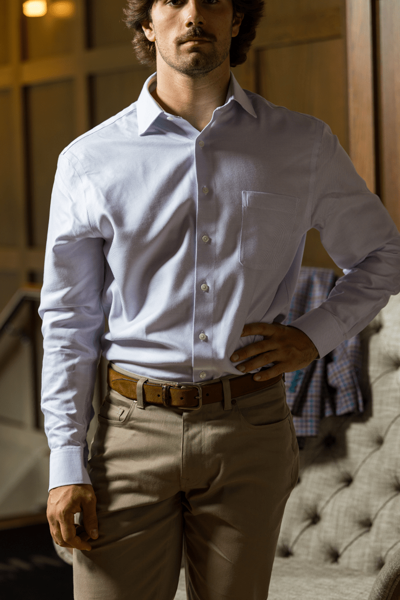 Non-Iron Dress Shirt Spread Collar