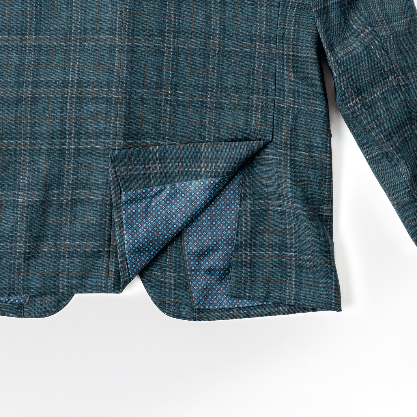 Green Plaid Wool Sport Coat