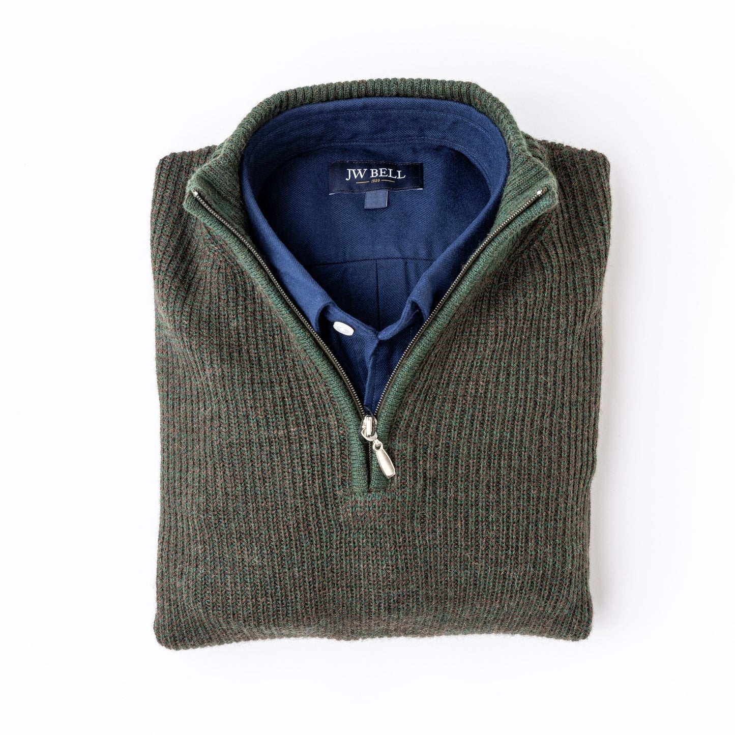 Luxe Royal Alpaca 1/2 Zip Houndstooth Jacquard - Two Colors Available