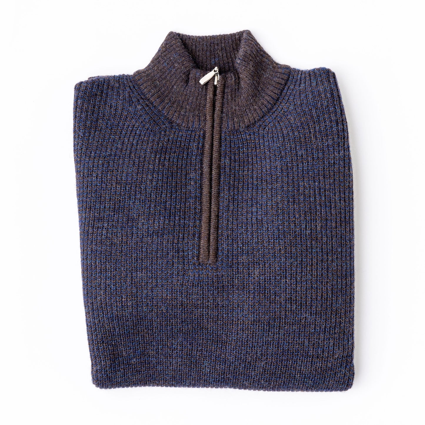 Luxe Royal Alpaca 1/2 Zip Houndstooth Jacquard - Two Colors Available