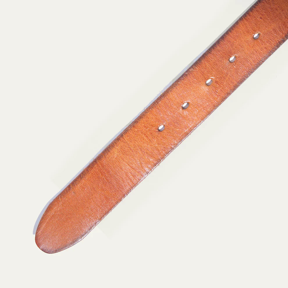 Leather Buckle Belt by Will Leather