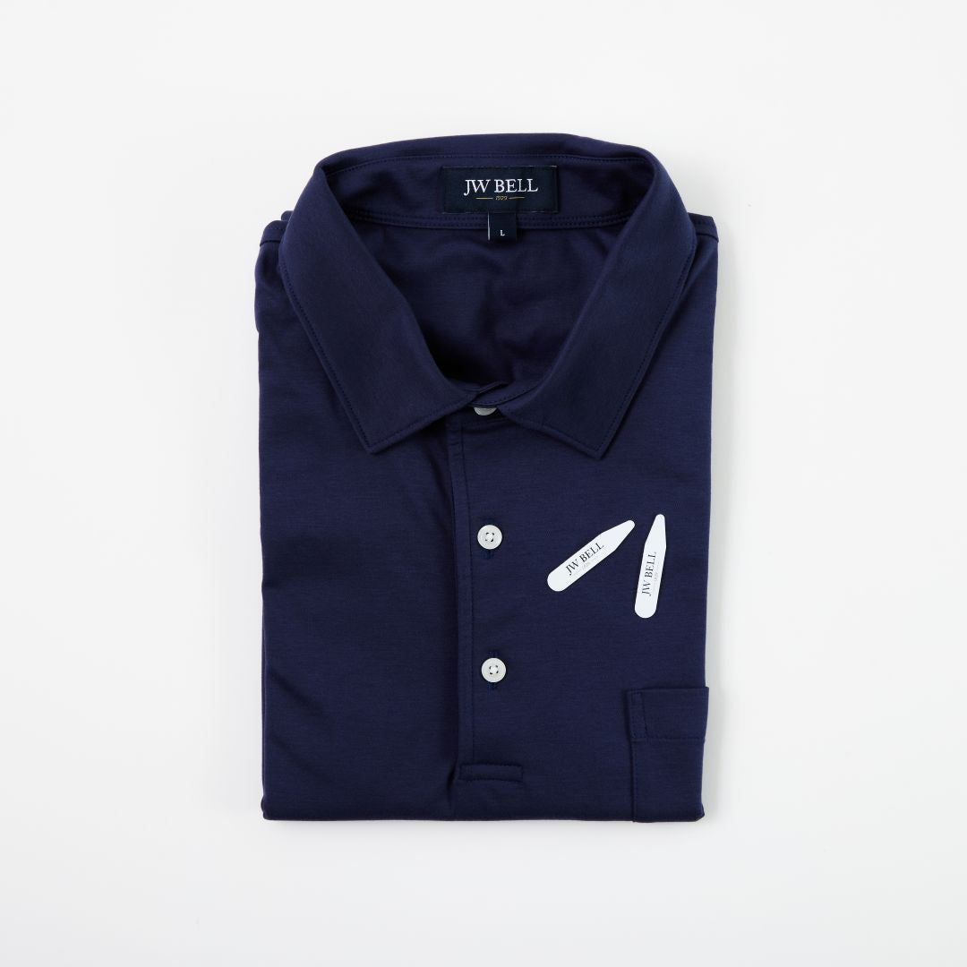 Long Sleeve Comfort Polo w/ Pocket