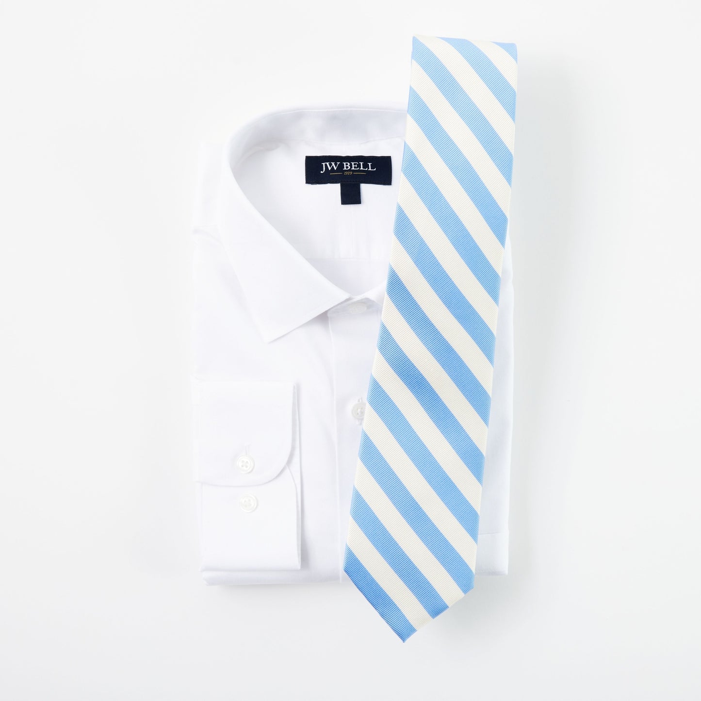 Carolina Blue & White Stripe Tie