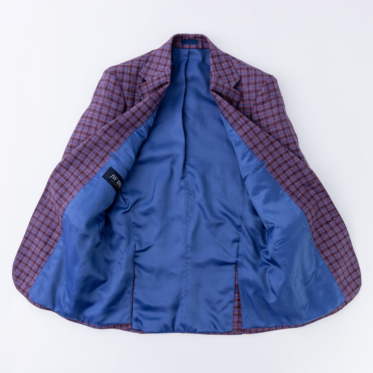 Salmon Check Wool, Linen & Silk Sport Coat