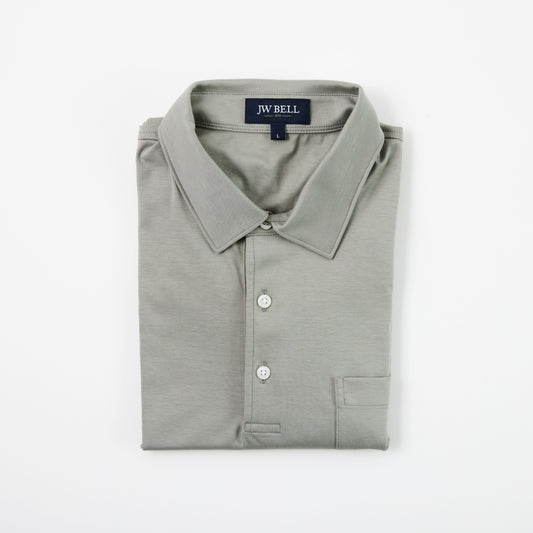Long Sleeve Comfort Polo w/ Pocket