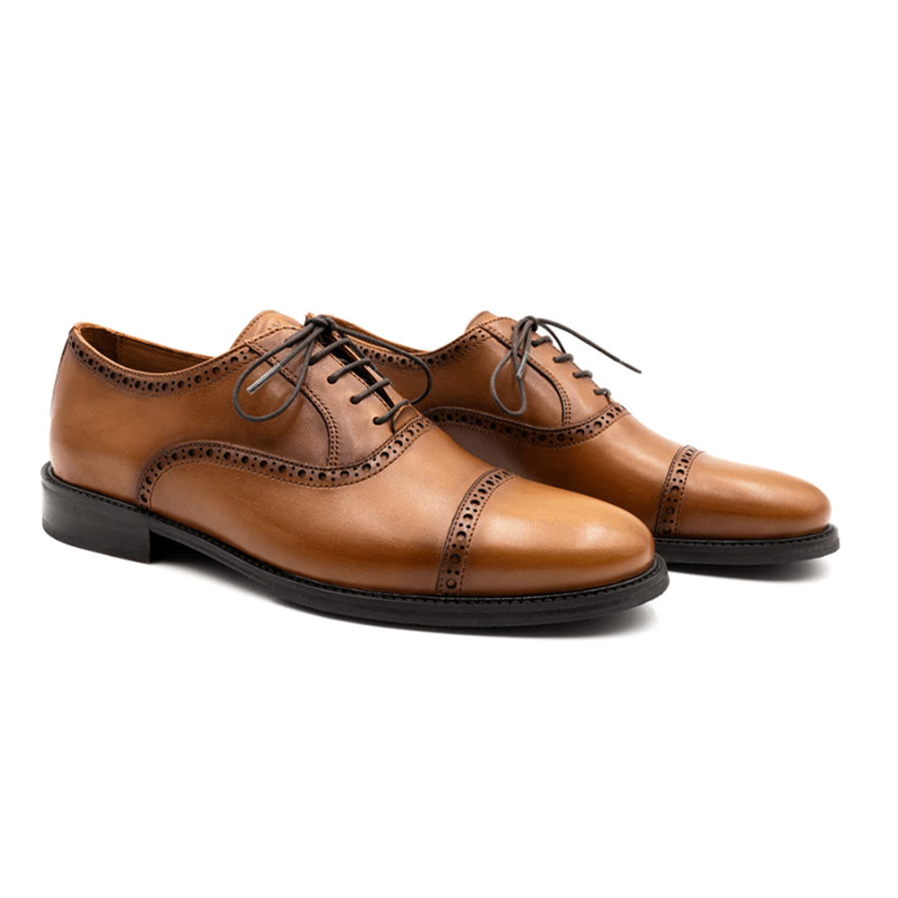Cambridge Hand Stained Dress Calf Leather Cap Toe by Martin Dingman