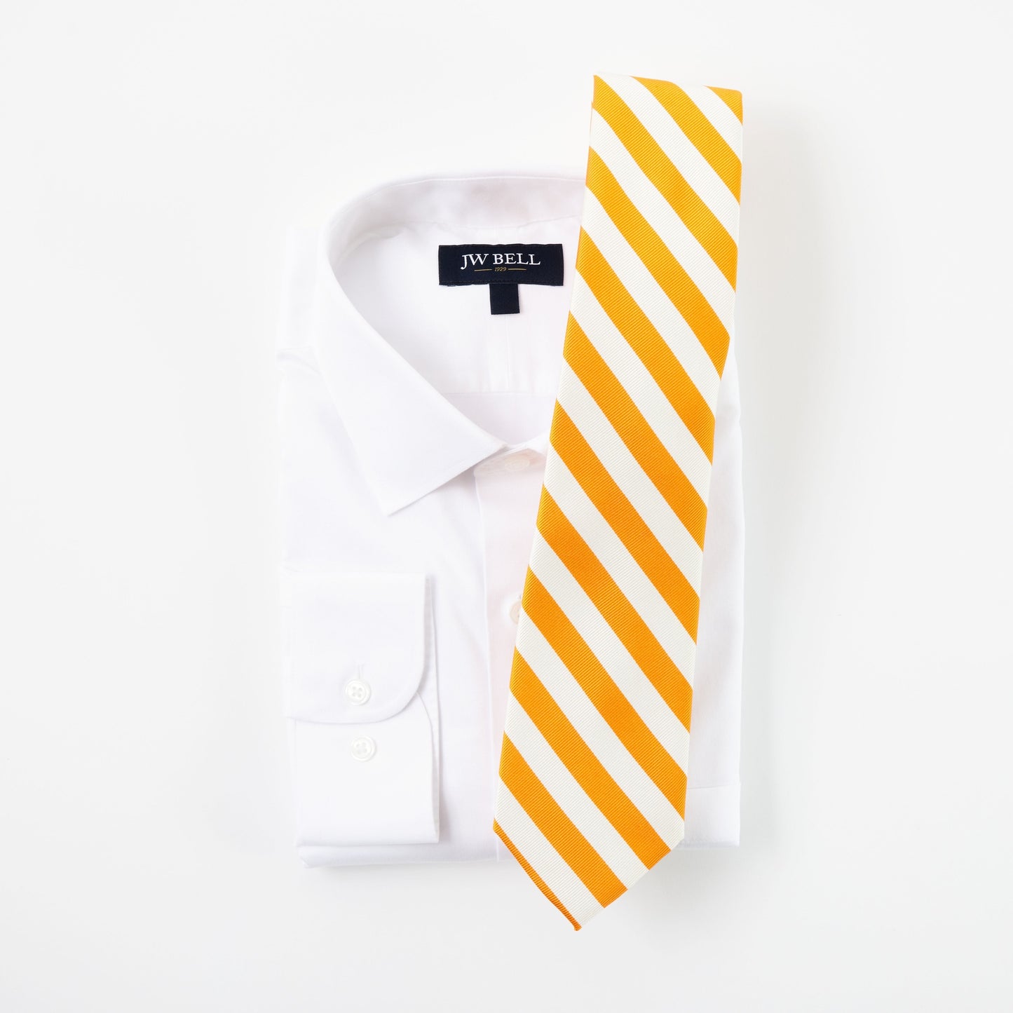 Orange & White Stripe Tie