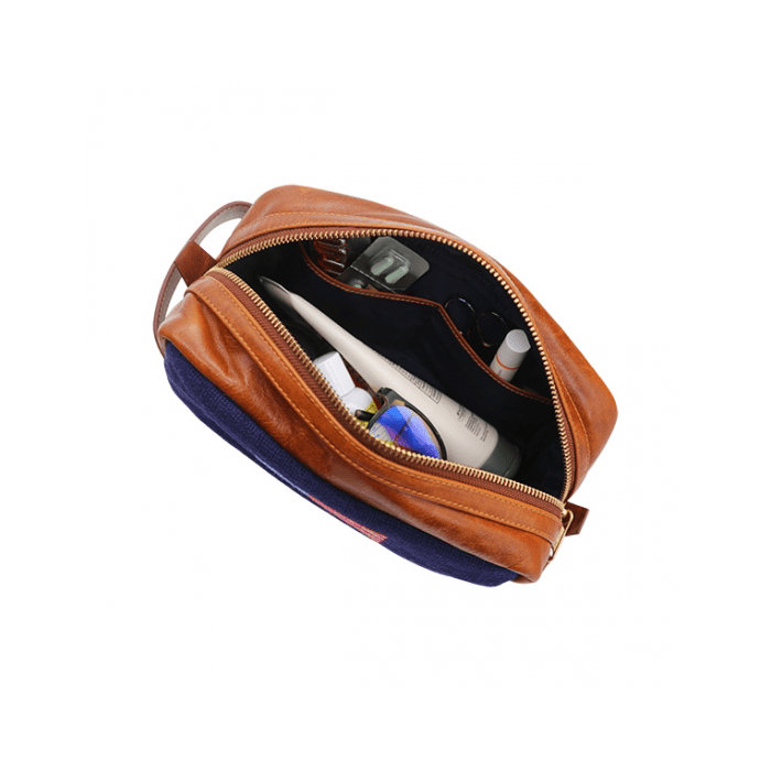 American Flag Needlepoint Toiletry Bag