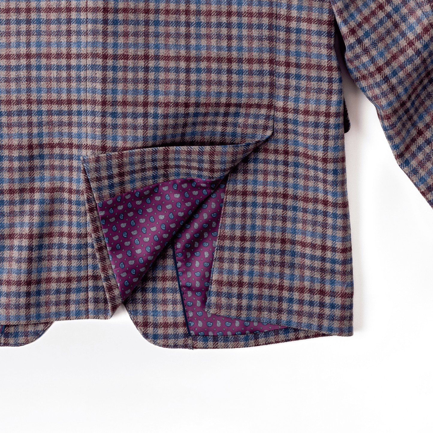 Wheat Checked Wool Sport Coat