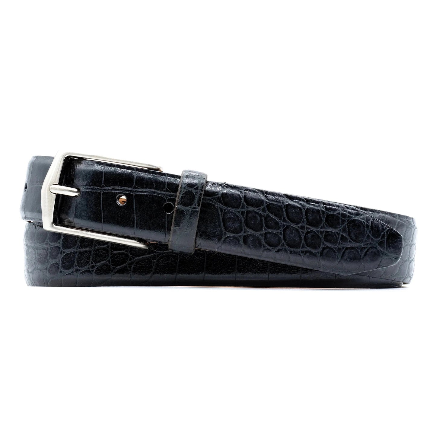 William Alligator Grain Italian Leather Belt by Martin Dingman