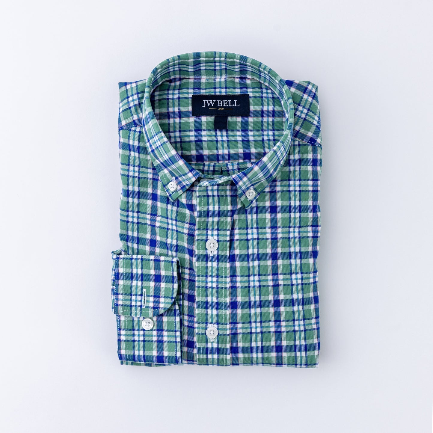 Cotton Stretch Long-Sleeve Sport Shirt