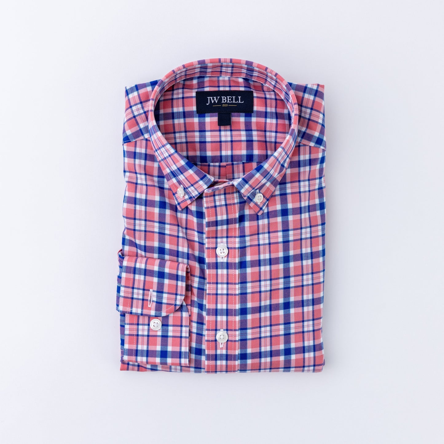 Cotton Stretch Long-Sleeve Sport Shirt