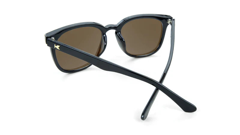 Knockaround Paso Robles: Glossy Black and Tortoise Shell Fade/Amber