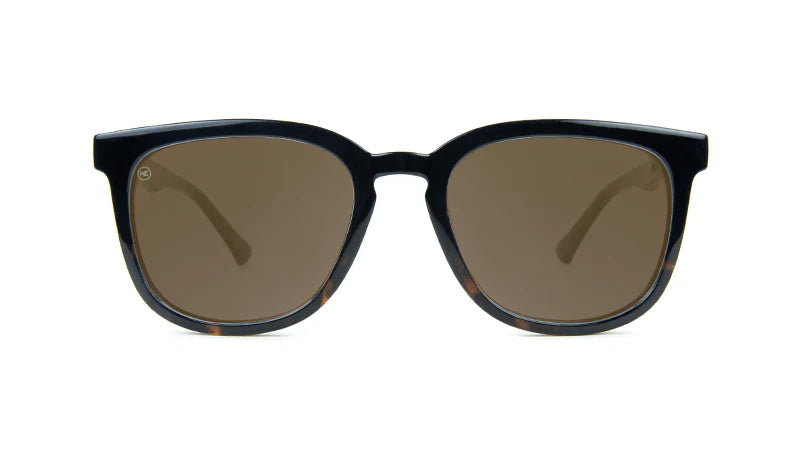 Knockaround Paso Robles: Glossy Black and Tortoise Shell Fade/Amber