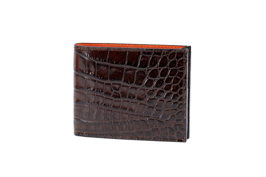 Anthony Hand Finished Alligator Grain Leather Billfold by Martin Dingman