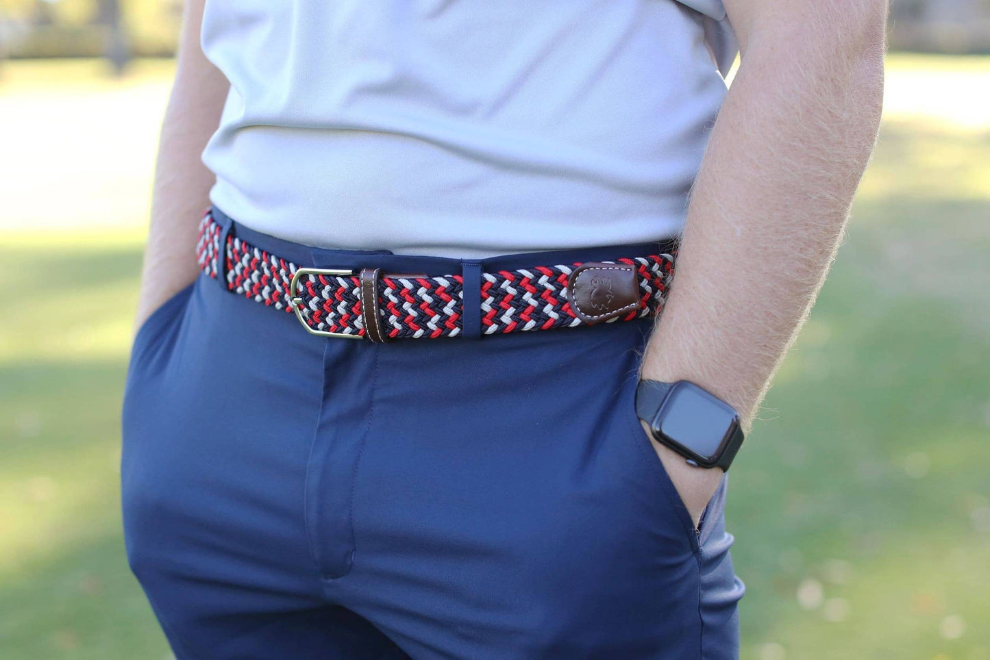 The Oxford Woven Stretch Belt