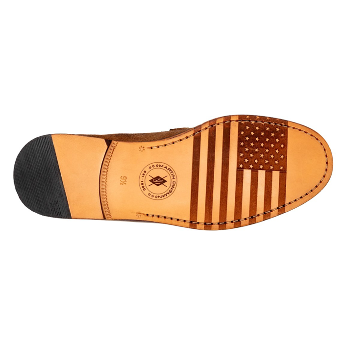 All American Waxed Penny Loafers by Martin Dingman