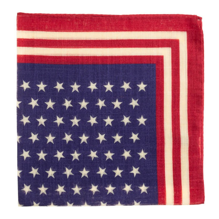 America Cotton Pocket Square