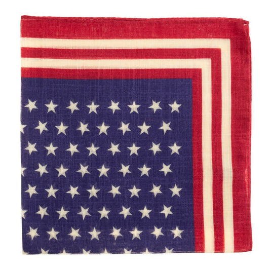 America Cotton Pocket Square