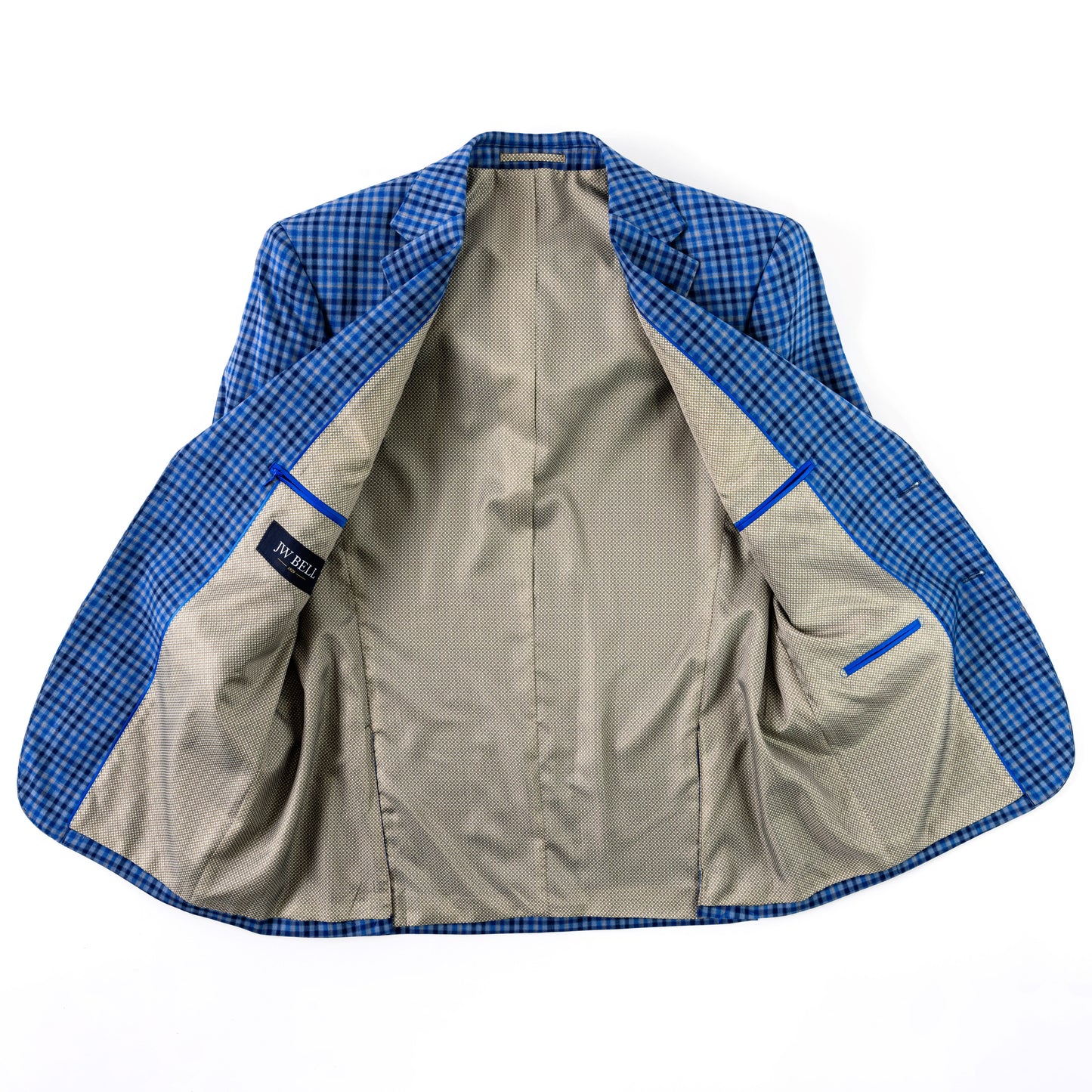 Blue Check Wool Sport Coat