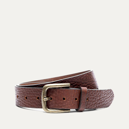Shrunken American Bison Belt by Will Leather Goods