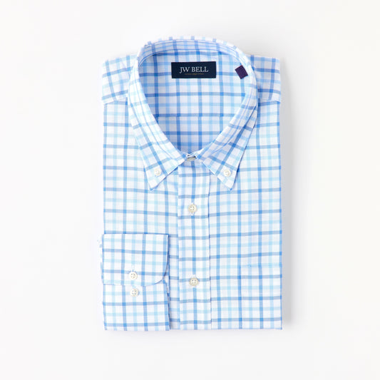 1929 Luxe Cotton Long-Sleeve Sport Shirt Button Down Collar