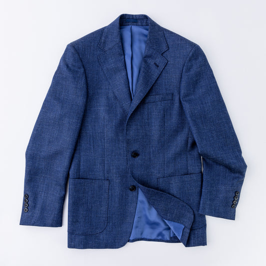 Wool-Silk-Linen Blue Sport Coat