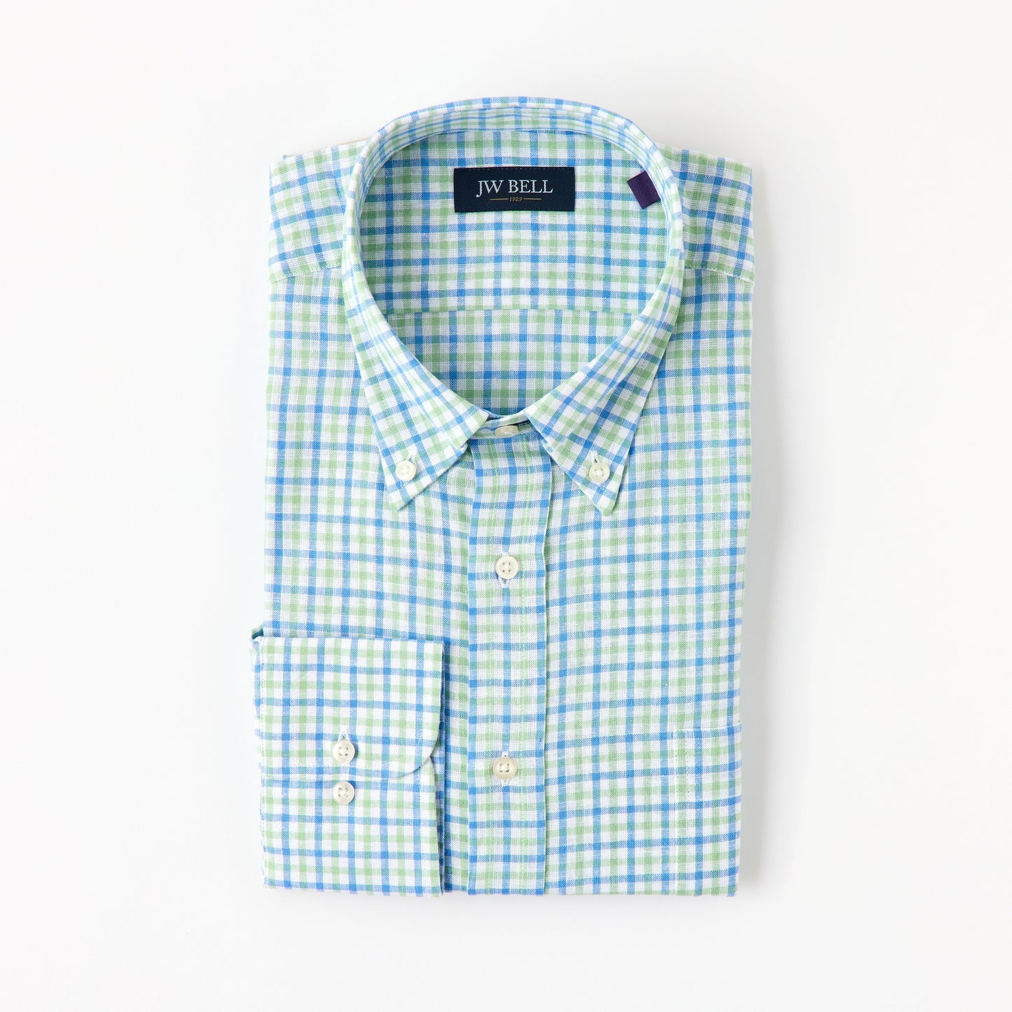 1929 Luxe Linen & Cotton Long-Sleeve Button Down Collar Sport Shirt