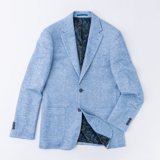 Light Blue Knit Sport Coat