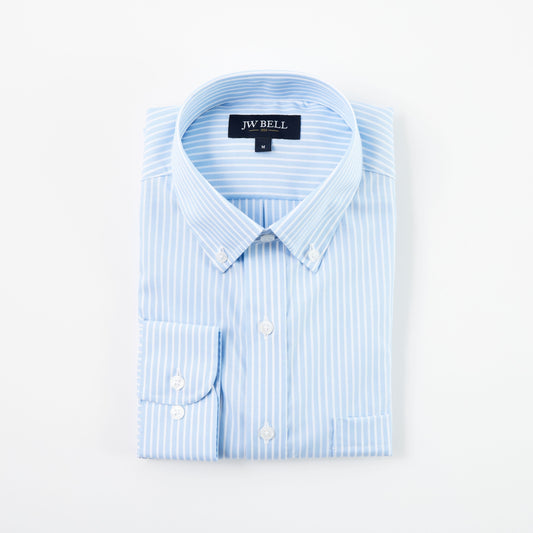Luxe Cotton Long-Sleeve Sport Shirt