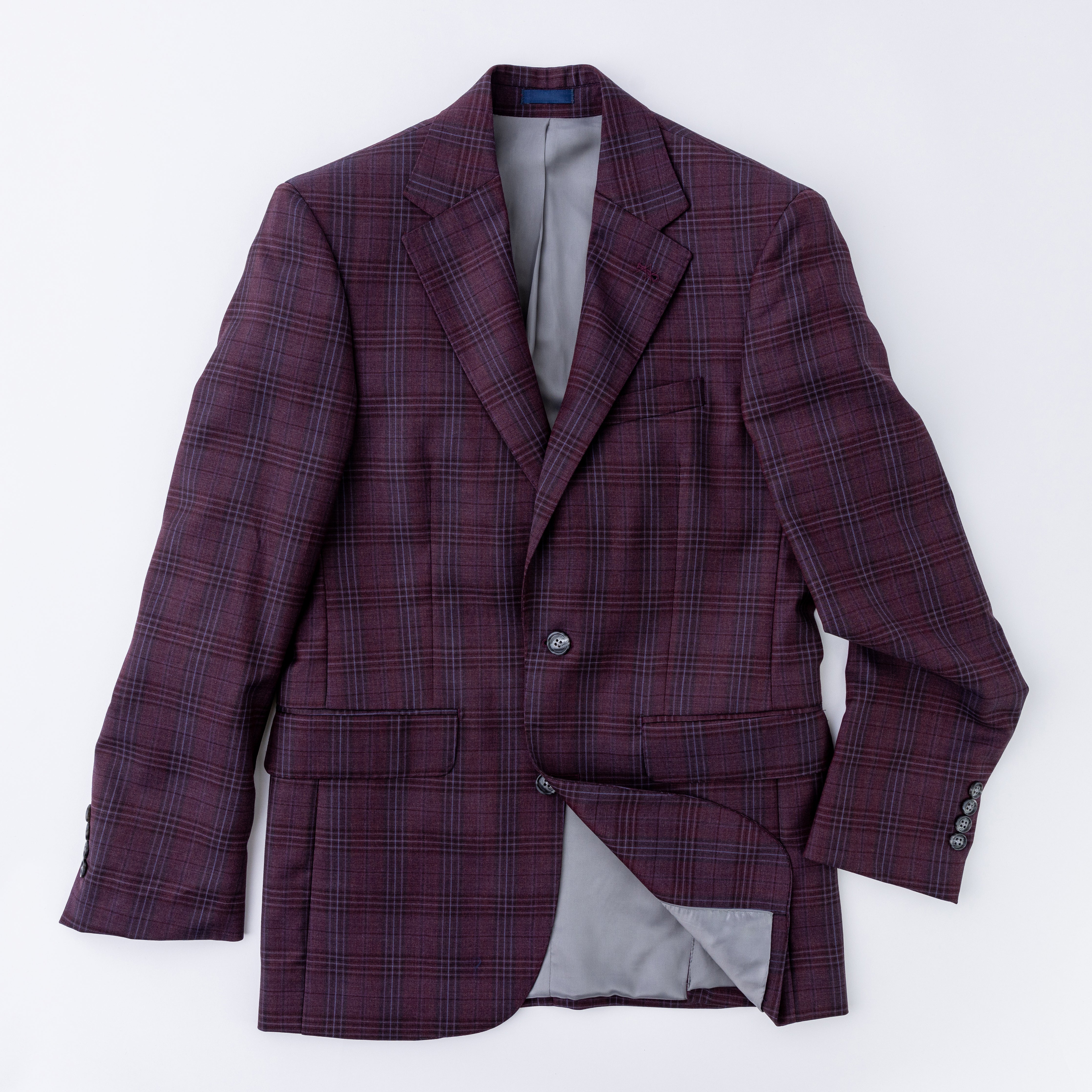 Burgundy plaid coat best sale