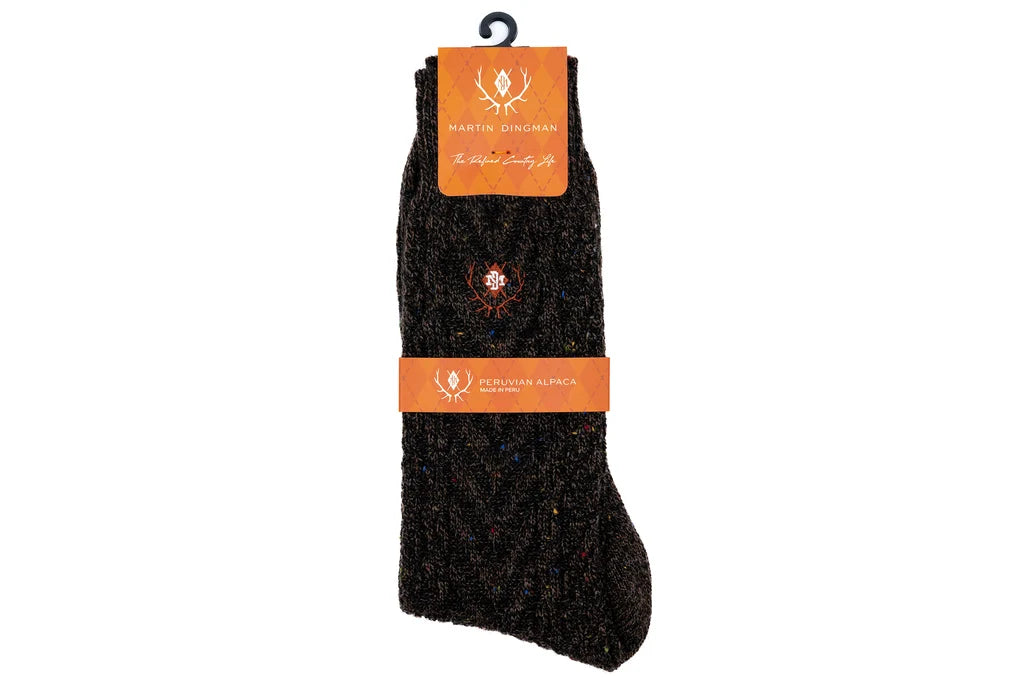 Chevron Andean Alpaca Socks by Martin Dingman