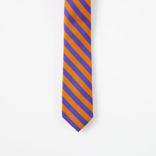 Orange & Purple Stripe Tie