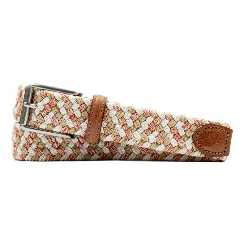 Como Braided Italian Linen and Elastic Belt by Martin Dingman