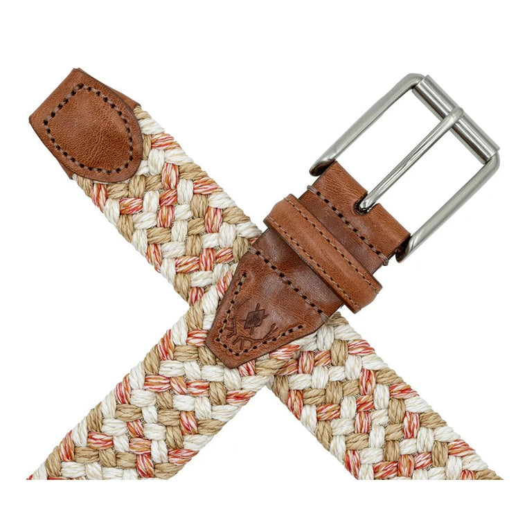 Como Braided Italian Linen and Elastic Belt by Martin Dingman