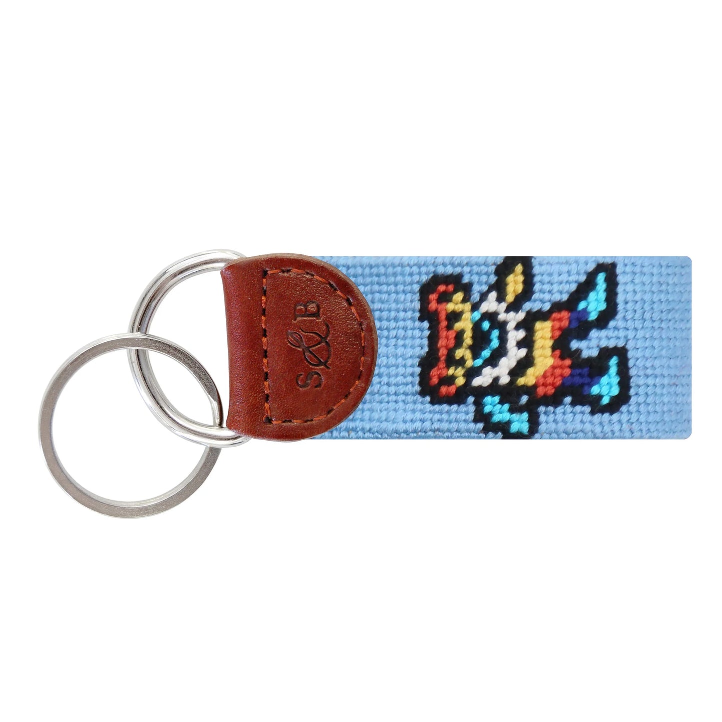 Dancing Bear Tie Dye Key Fob