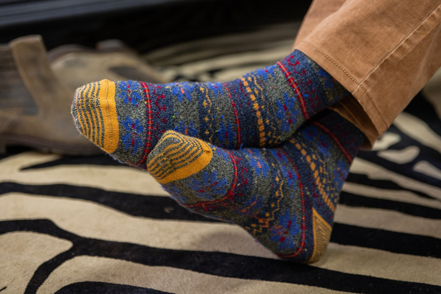 Fairisle Alpaca Socks by Martin Dingman