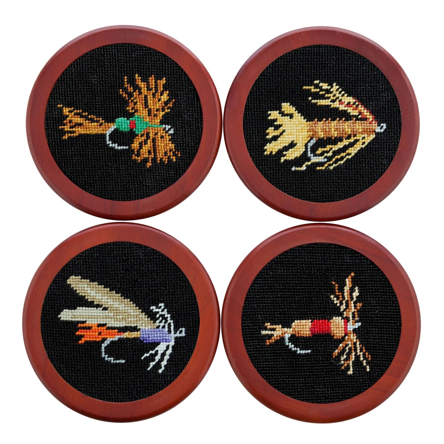 Fishing Flies Coaster Set