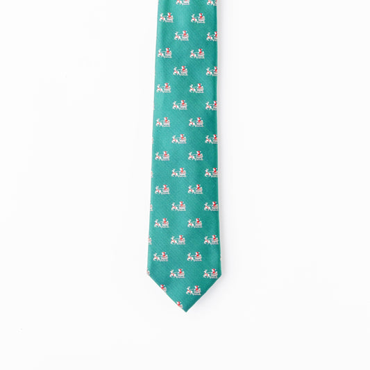 Santa & Sleigh Tie - 2 Colors Available